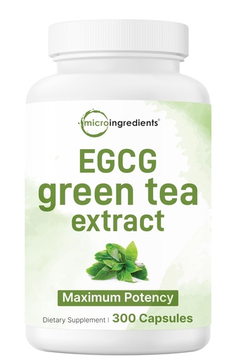 [BRSRABAEAUMREEY4] Micro Ingredients Extra Strength Green Tea Extract, 300 Capsules | 5 Month Supply | Maximum Potency Polyphenols Antioxidant Supplement for Skin, Energy, Brain & Heart Support*