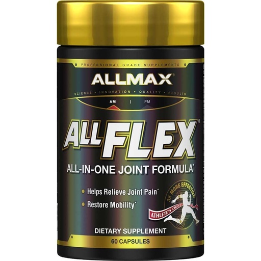 [BRSWIYL2OAPQIG3I] ALLMAX ALLFLEX - 60 Capsules - Promotes Joint Health, Relieves Pain & Inflammation, Restores Mobility - with Vitamin C & E - 30 Servings