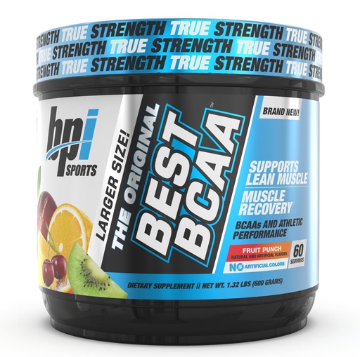 [BRSWKFQTAUPROCY3] BPI Sports Best BCAA - BCAA Powder - Branched Chain Amino Acids - Muscle Recovery - Muscle Protein Synthesis - Lean Muscle - Improved Performance – Hydration – Fruit Punch - 60 Servings - 1.32 Pound
