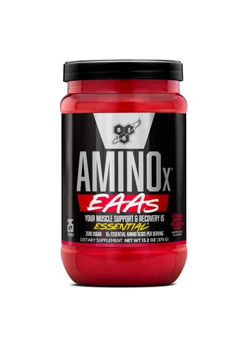 [BRSW2AL3DMBBGCDU] BSN Amino X EAAs, Muscle Recovery & Endurance, 10g Essential Amino Acids, 5g BCAAs, Zero Sugar, Caffeine Free, Strawberry Dragonfruit, 13.2oz, 25 Servings