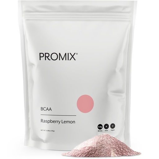 [BRSWGYYROZ5BOG3P] Promix BCAA Post-Workout Energy Powder - 5g Micronized BCAAs, Sugar Free, Plant Based, Vegan, Keto - Raspberry Lemon - 30 Servings (Pack of 1)