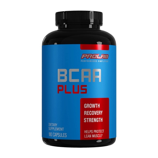 [BRSWIYTZOQHROCA7] Prolab BCAA Plus Branched Chain Amino Acid Capsules, Muscle Recovery, Lean Muscle Support, Endurance & Performance Booster (180 Capsules)