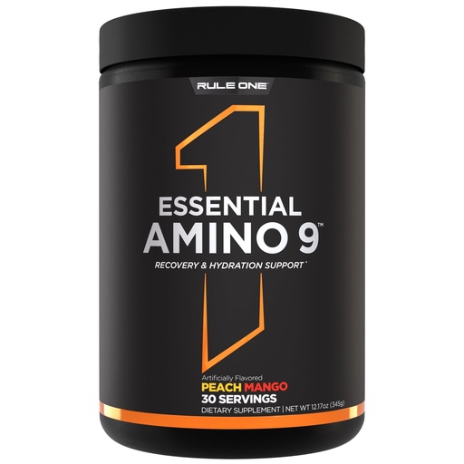 [BRSRAYY7PMPGO2A3] Rule 1 Proteins Essential Amino 9 – Recovery & Hydration Support with 7.5g of Essential Amino Acids + Electrolytes (30 Servings, Peach Mango)
