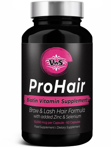 [BRSWGFAKC57QMYDD] VWS Biotin 10,000 mcg Dietary Supplement w/Zinc & Selenium to Promote Thicker Hair Growth, Stronger Nails & Healthy Skin for Women and Men, 60 Vegan Capsules