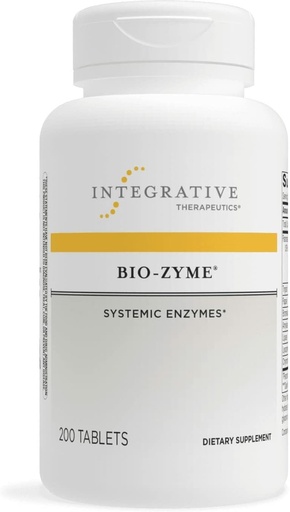 [BRSWIZQABUGQEFAZ] Terapéutica Integrativa Bio-Zyme - Complejo de Enzima Pancreática para Apoyo Digestivo* - Apoyos Digestión Saludable* - Extracto Pancreático Undiluido - 200 Tabletas (100 Servimientos)