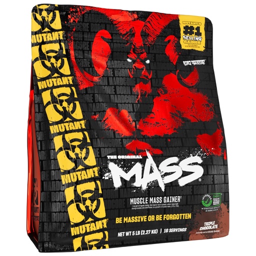 [BRSWG2QHAQNWY3DZ] Mutant Mass | Weight Mass Gainer Protein Powder - high Calorie Protein Powder for Mass gain - Triple Chocolate - 5 Pound