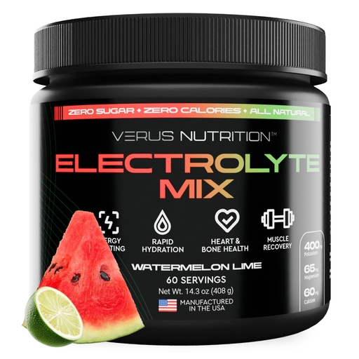 [BRSREYILCQAQ2ADB] Electrolytes Powder No Sugar- Zero Calorie Hydration Powder | Sugar Free Electrolytes for Fasting, Keto & Vegan | Natural Ingredients Electrolyte Mix, 60 Servings