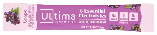 [BRSWG2TYOF4BSFI3] ULTIMA REPLENISHER Grape Electrolyte Drink Mix Single, 0.13 OZ