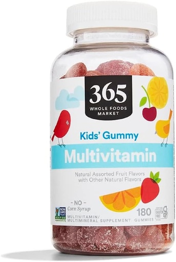 [BRSWYZQFBYAQ2E3L] 365 by Whole Foods Market, Children's Gummy Multivitamin 180 Count, 180 Count