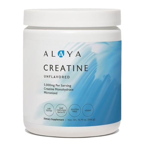 [BRSRAAY6BN6GYFA7] Alaya Naturals Micronized Creatine Monohydrate Powder – Pure Performance Fuel for Strength, Mental Focus, Vegan, Non-GMO, Easily Mixable & Flavorless - 5 g