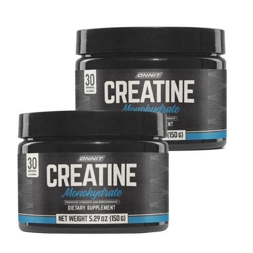 [BRSREYIEAECGGAI7] ONNIT Creatine Monohydrate Powder, IGEN™ Non-GMO Tested – 5g Premium Creatine for Muscle Strength, Power & Lean Mass, Supports Brain Health & Cellular Energy, Unflavored, 30 Servings, 5.29 oz 2-Pack