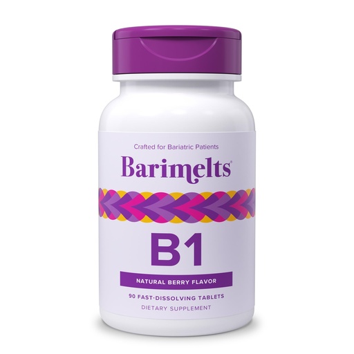 [BRSWKGD5BJYQEADM] BariMelts Vitamin B1, 90 Fast-Dissolving Tablets (3-Month Supply), Sugar-Free Bariatric Vitamins for Women, Natural Berry Flavor​