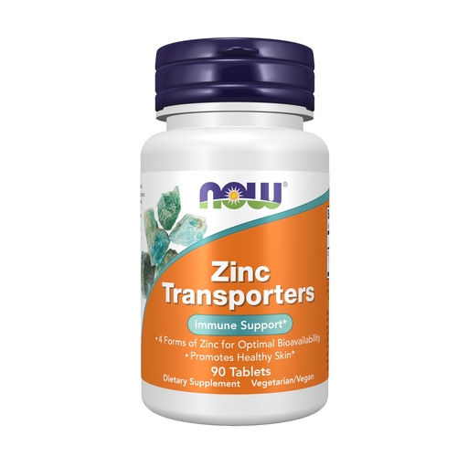 [BRSREFADAQMAIF3V] Now Supplements, Zinc Transporter, 90 Tablets, Vegan, Immune Support