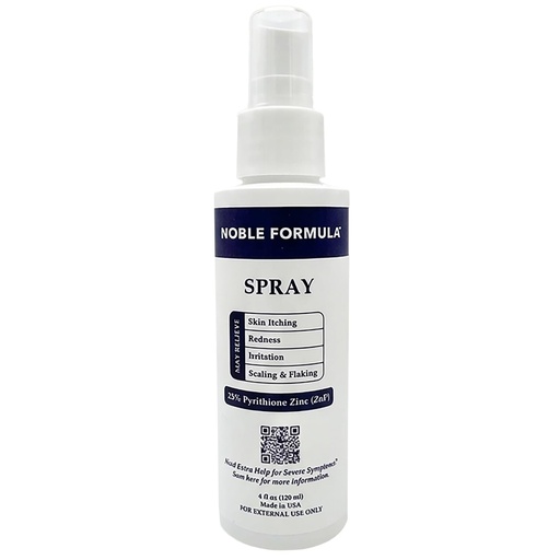 [BRSWIZYEC4BAGAY7] Noble Formula Zinc Spray .25% Pyrithione Zinc (ZnP), 4 oz
