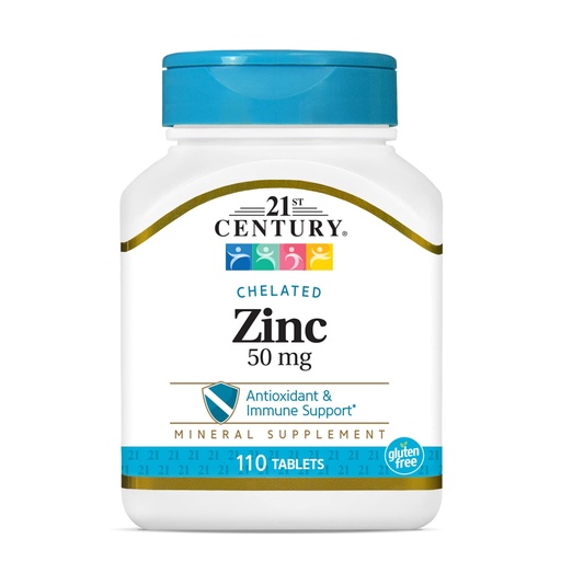 [BRSWIY37OUCRAEI3] 21st Century Zinc 50 Mg (Chelated) Tablets, 110 Count (Pack of 1)