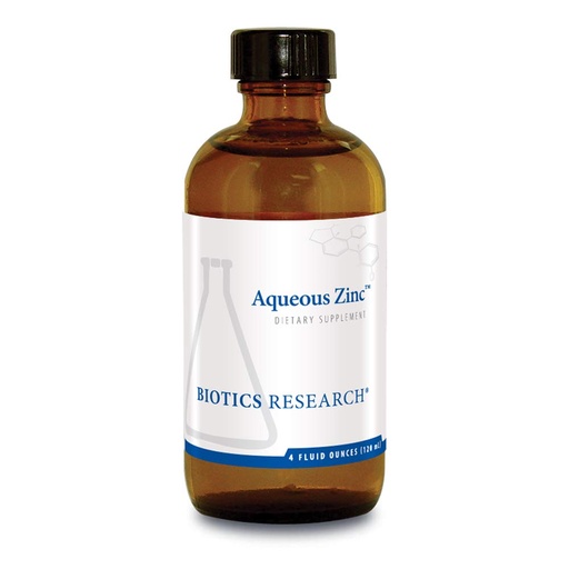 [BRSWIYQ4CIORCCDM] Biotics Research Aqueous Zinc - Liquid Zinc Gluconate Supplement, Supports Immune Health and Digestion, Zinc Tally Taste Test Compatible, Easy Absorption, Gluten, Dairy and GMO Free, 4 Fl Oz Bottle