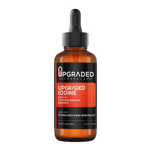 [BRSWGGAZDF6GOFD2] Upgraded Formulas Iodine Supplement with Liquid Nano Minerals - Detox, Thyroid Health and Energy - Natural, Gluten-Free (4 Fluid Ounces)