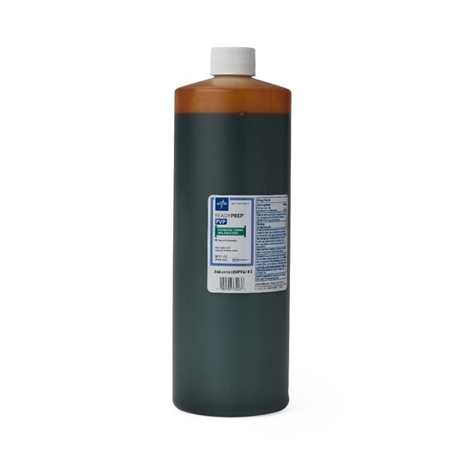 [BRSWIZT3OQCWKDQV] Medline Povidone Iodine Prep Solution, 1 Quart – 10% Povidone Iodine, 1% Available Iodine – Surgical & First Aid Antiseptic