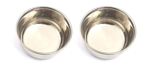 [BRSWG23YAUMAIYI7] 2 Iodine Cups Stainless Steel Lab Instruments by G.S Online