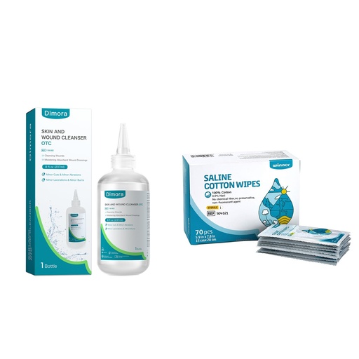 [BRSREZD2OR7WOAAU] Winner Sterile Saline Wipes&Dimora Skin and Wound Cleanser