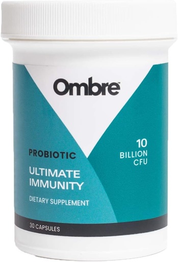 [BRSRMY35OEPBEFY4] Ombre Ultimate Immunity Probiotics, Immune Support Supplement, 10 Billion CFU, Shelf-Stable, 30 Servings