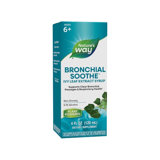[BRSWIYTROJ7A4E3G] Nature's Way Bronchial Soothe Ivy Leaf Extract Syrup, Supports Respiratory Health*, Supports Clear Bronchial Passages*, Non-Drowsy, 4 Fl Oz (Packaging May Vary)
