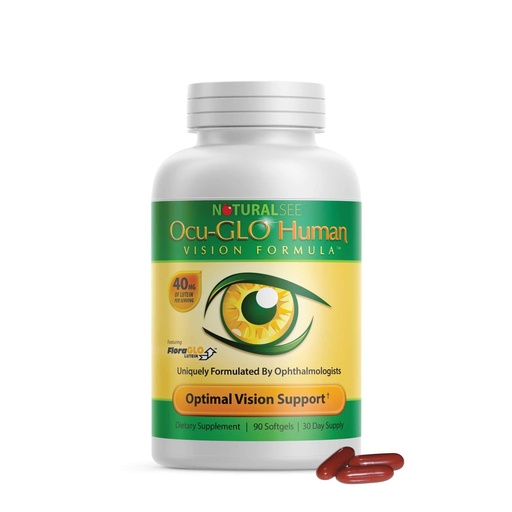 [BRSWGGQHCMMRAYIV] Ocu-GLO Human Vision Formula Eye Health Support Capsules, 90 Count