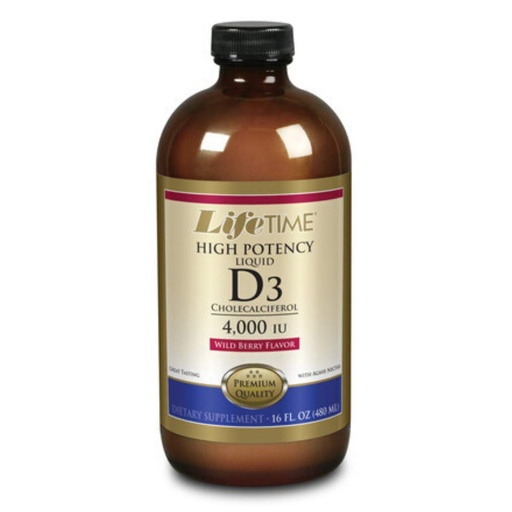 [BRSWIYYOOQFRCA34] LIFETIME Vitamin D-3 | 16 oz 4000 iu Liquid Mixed Berry