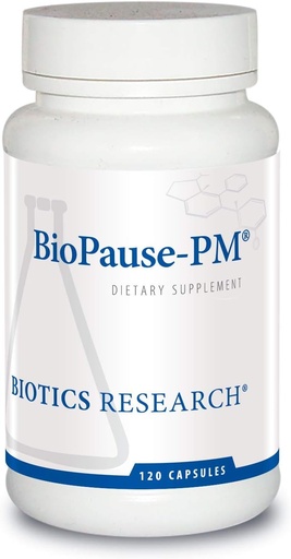[BRSWGBA3AEAWAHTJ] Biotics Research BioPause PM Night Time Menopausal Support Hormonal Balance, Black Cohosh, Lemon Balm, Passionflower, Promotes Relaxation and Calm, Regulates Circadian Rhythms, Sleep Regularly 120Caps
