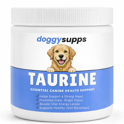 [BRSRGAA5OUDRMYL7] Doggy Supps Taurine for Dogs, Taurine Supplement for Dogs, Immune Support, Boost Energy & Vitality, Skin & Coat Health for Heart, Vision & Daily Wellness, 200 Grams (1)