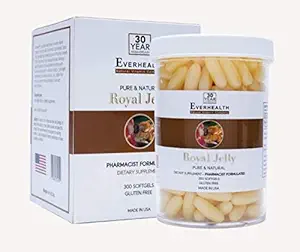 [BRSWKHDYCANAG3IY] EVERHEALTH Royal Jelly 1000mg 300 Capsules Dietary Supplement
