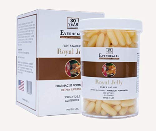 [BRSWKHDYCANAG3IY] EVERHEALTH Royal Jelly 1000mg 300 Capsules Dietary Supplement