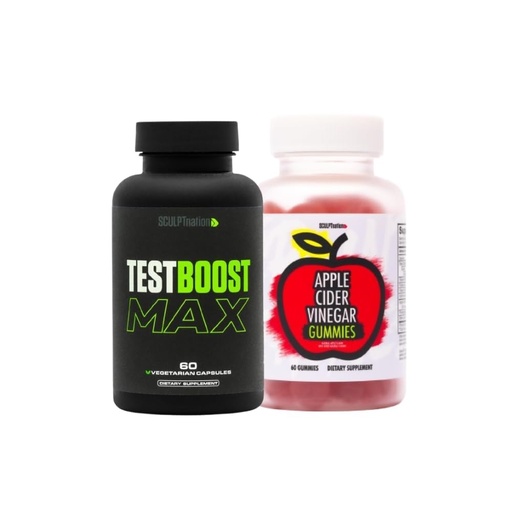 [BRSROCT2AUIQ223X] Sculpt Nation by V Shred Test Boost Max and Apple Cider Vinegar Gummies Bundle