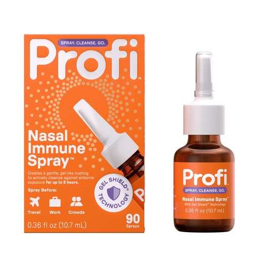 [BRSROA32C4FGKFLZ] Profi™ Nasal Immune Spray – Cleansing Gel Layer for Airborne Exposure, Up to 8 Hours, Drug-Free Nasal Spray for Everyday Use, Travel, Work & Crowded Spaces (90 Sprays)