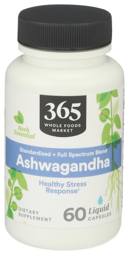[BRSRMAYQC56GECDK] 365 by Whole Foods Market, Ashwagandha, 60 Count