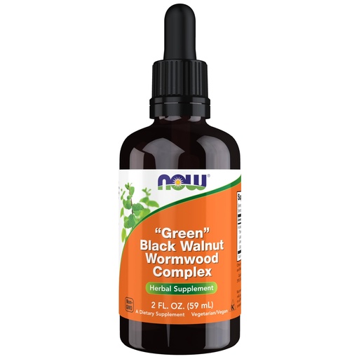 [BRSWIYQ2PJ5QMF34] NOW Supplements, Green Black Walnut Wormwood Complex Liquid with Dropper, Herbal Supplement, 2-Ounce
