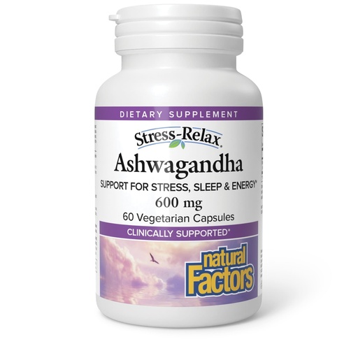 [BRSRAGL5OIJREDIV] Natural Factors Stress-Relax® KSM-66 ASHWAGANDHA®, 60 Vegetarian Capsules