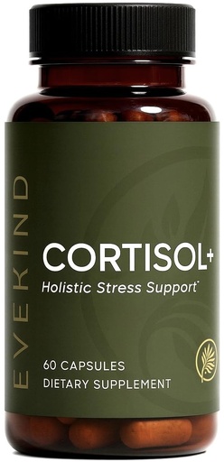 [BRSREZA7CIHAAA3L] EVEKIND Cortisol Supplement for Women | Stress Support for Mood, Energy & Hormone Balance | Calm, Focus & Daily Reset | Adaptogen Blend with KSM-66® Ashwagandha, Rhodiola, L-Theanine | 60 Capsules