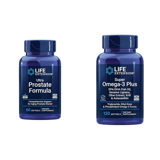 [BRSROAIQAUORMF3B] Life Extension Ultra Prostate Formula & Super Omega-3 Plus EPA/DHA Fish Oil