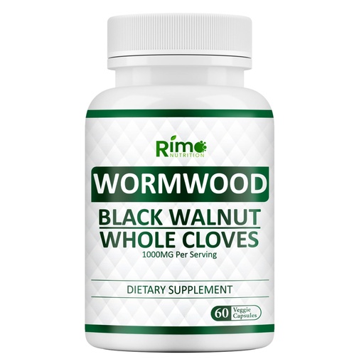 [BRSRAAT6OEIR6ALU] Wormwood Black Walnut Clove Capsules - Cleanse, Detox, Intestinal Guard Formula Supplement for Humans, with Wormwood herb, Black Walnut Extract Combination, 60 Capsules Non-GMO