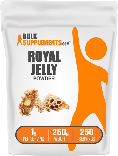 [BRSWKHAKCZ5BOALZ] BulkSupplements.com Royal Jelly Powder - Royal Jelly Supplement, for Immune Support - Gluten Free, 1g per Serving, 250g (8.8 oz) (Pack of 1)