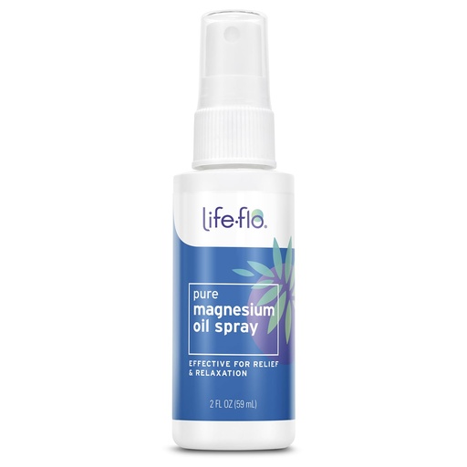 [BRSWKHDZDJ7RQFL5] LIFE-FLO Magnesium Oil for Feet and Body - Topical Magnesium Spray Soothes Muscles, Joints When Massaged Into the Skin - Doubles as a Deodorant Spray or Bath Oil, Hypoallergenic, 60-Day Guarantee, 2oz