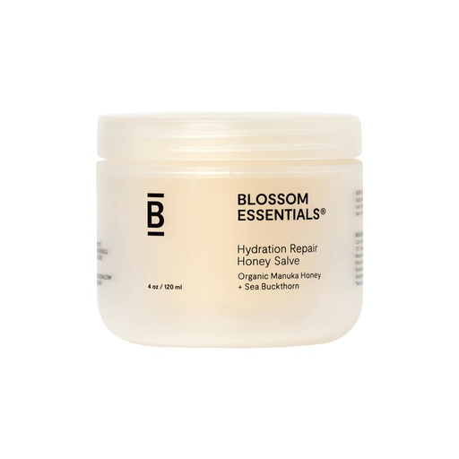 [BRSWYCDQCR7QEYDB] Blossom Essentials Honey Salve - Organic Manuka Honey Hydration Repair - Eczema Relief for Dry, Itchy, Sensitive Skin - Soothing Moisturizer & Balm for Kids, Adults - USA - 4oz