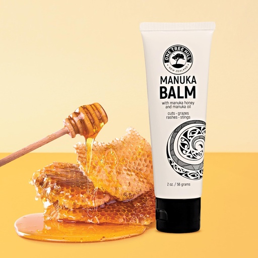 [BRSWYFDQDF7GEDTJ] One Tree Hill Manuka Oil & Honey Balm - Skin Healing Ointment Care Cream - Intensive healing cream for Wounds, Burns, Grazes, Rashes, Cuts and Scars - 2 oz