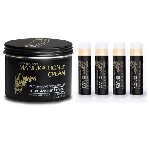 [BRSRAYAHDIPRQALO] BALM OF GILEAD Manuka Eczema Honey Cream - Manuka Defense Healing Lip Balm, Intensive Moisture Therapy - Moisturizer for Sensitive Skin, Eczema, Psoriasis, Dermatitis