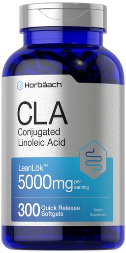 [BRSWGFLYA4ARSHL7] Horbäach CLA Supplement | 300 Softgel Pills | Maximum Potency | Conjugated Lineolic Acid from Safflower Oil | Non-GMO, Gluten Free