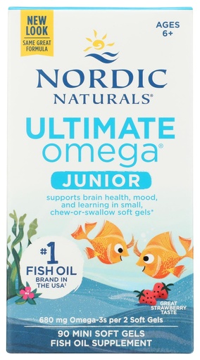 [BRSWIEDRDF6REA3O] Nordic Naturals, Ultimate Omega Junior 680Mg, 90 Count