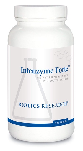 [BRSWGFT6AUHRY2D5] Biotics Research Intenzyme Forte™ Proteolytic Pancreatic Enzymes, Pancreatin, Bromelain, Papain, Lipase, Amylase–Supplement Supports Healthy Protein Digestion–Immune & Circulatory Function 500 Tablets