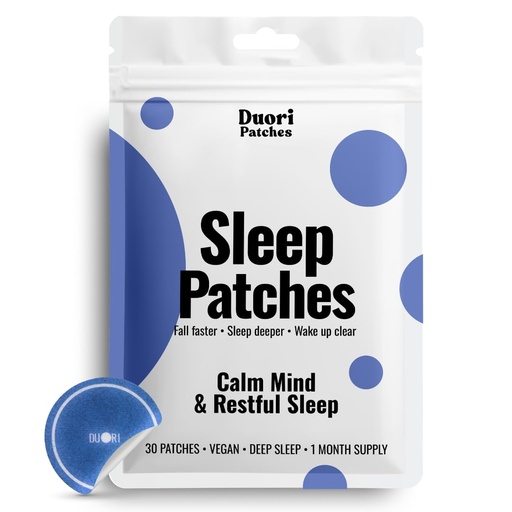 [BRSREGD7AV6RQ3LO] DUORI Sleep Patches for Adults - Valerian Root - Melatonin Free - Natural Sleep Aid with 5-HTP and Ashwagandha - 30 Patches