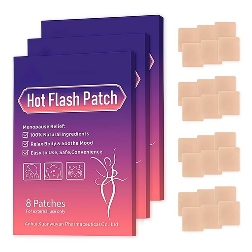 [BRSREGIECMIWYEIZ] Menopause Relief Patches Therapy Patches Natural Hot Flash Patch for Sleeping Aid & Restful Nights-Relieves Hot Flashes, Dryness, Excessive Sweating-Menopause Support-Estrogen Free(24 Count)